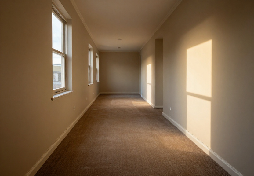 Dry and restored living room in Prospect home after flood cleanup